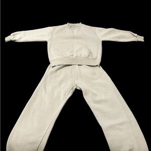 Zara Cozy gray Sweatshirt and Pants Set